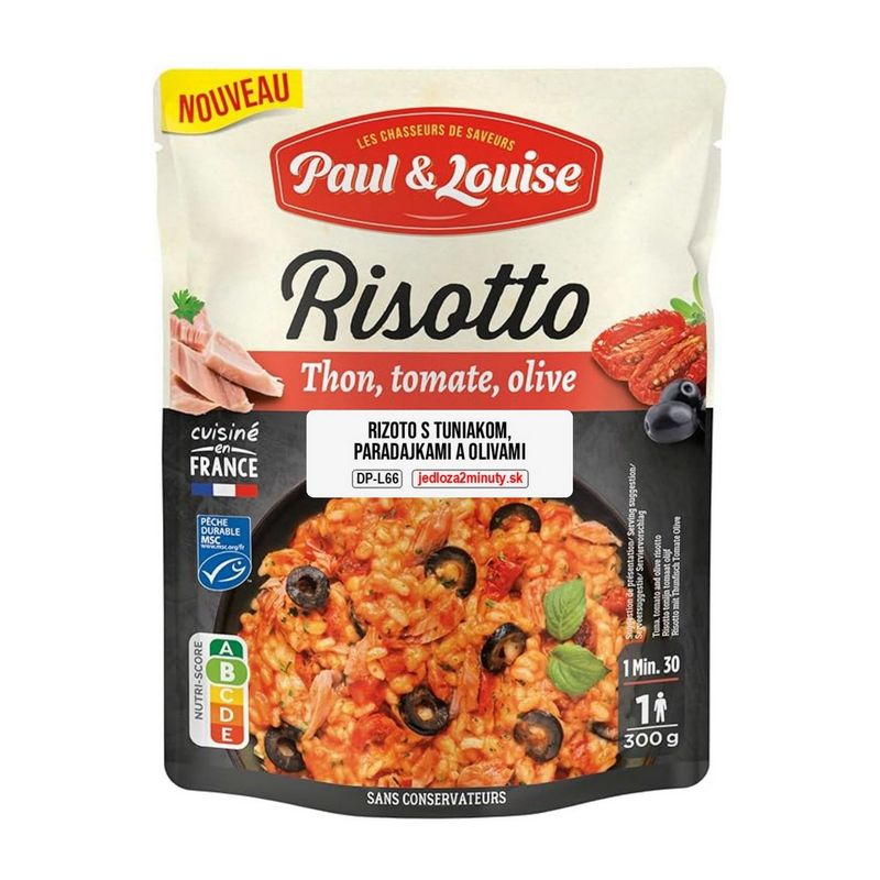 Paul & Louise Rizoto s tuniakom, paradajkami a olivami, Francúzsko, doypack 300g