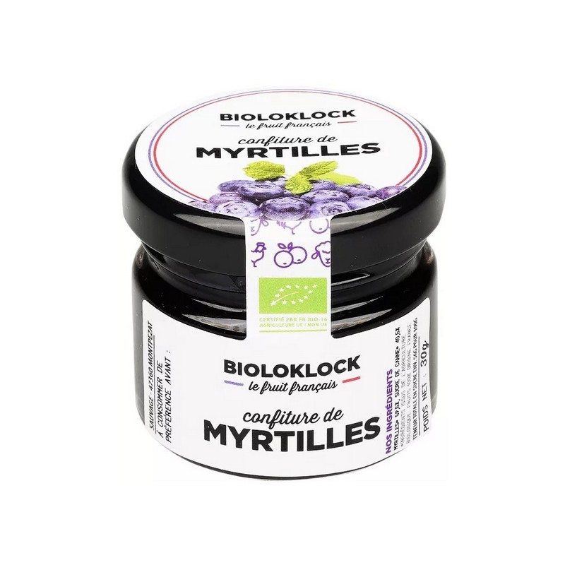 Bioloklock Čučoriedkový džem BIO Premium 60%, Francúzsko, pohár 30g