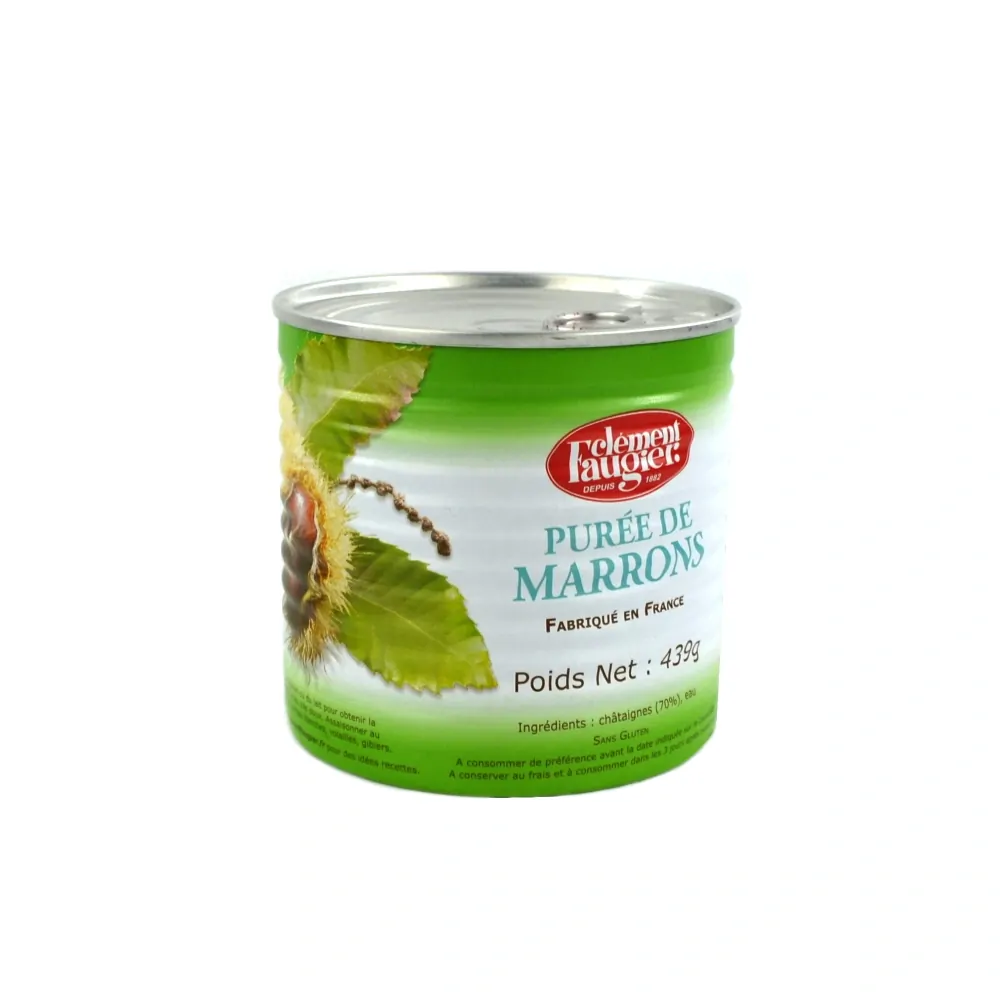 Clément Faugier Gaštanové pyré nesladené, plech 439g