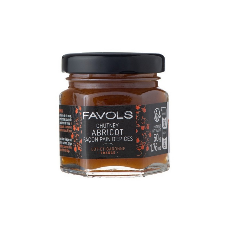 Favols Marhuľové čatní (konfit) s perníkovým korením, pohár 50g