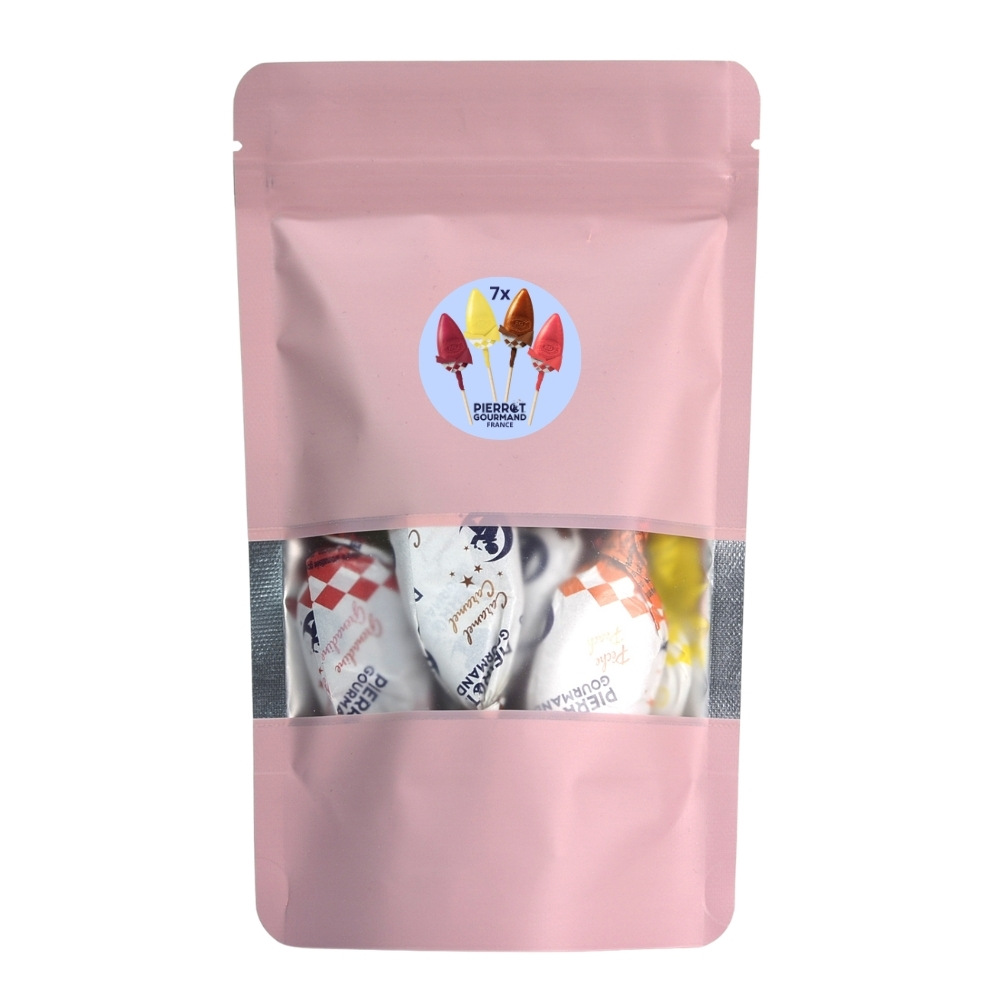 Pierrot Gourmand 7x mix lízaniek Sweet week, ovocné + karamelové, Francúzsko