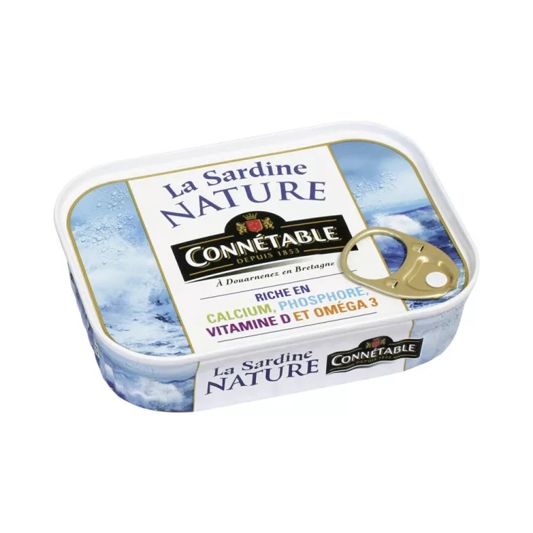 Connétable Sardinky v slanom náleve prírodné, plech 135g