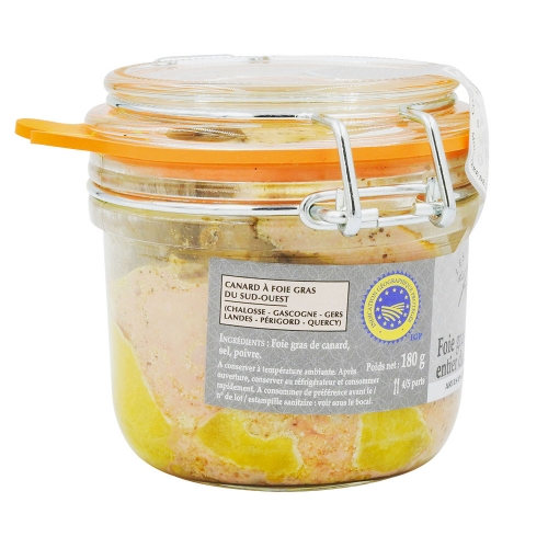 Les Saveurs du Roy 100% Kačacie pečienky vcelku "Foie Gras Entier", Francúzsko, 180g