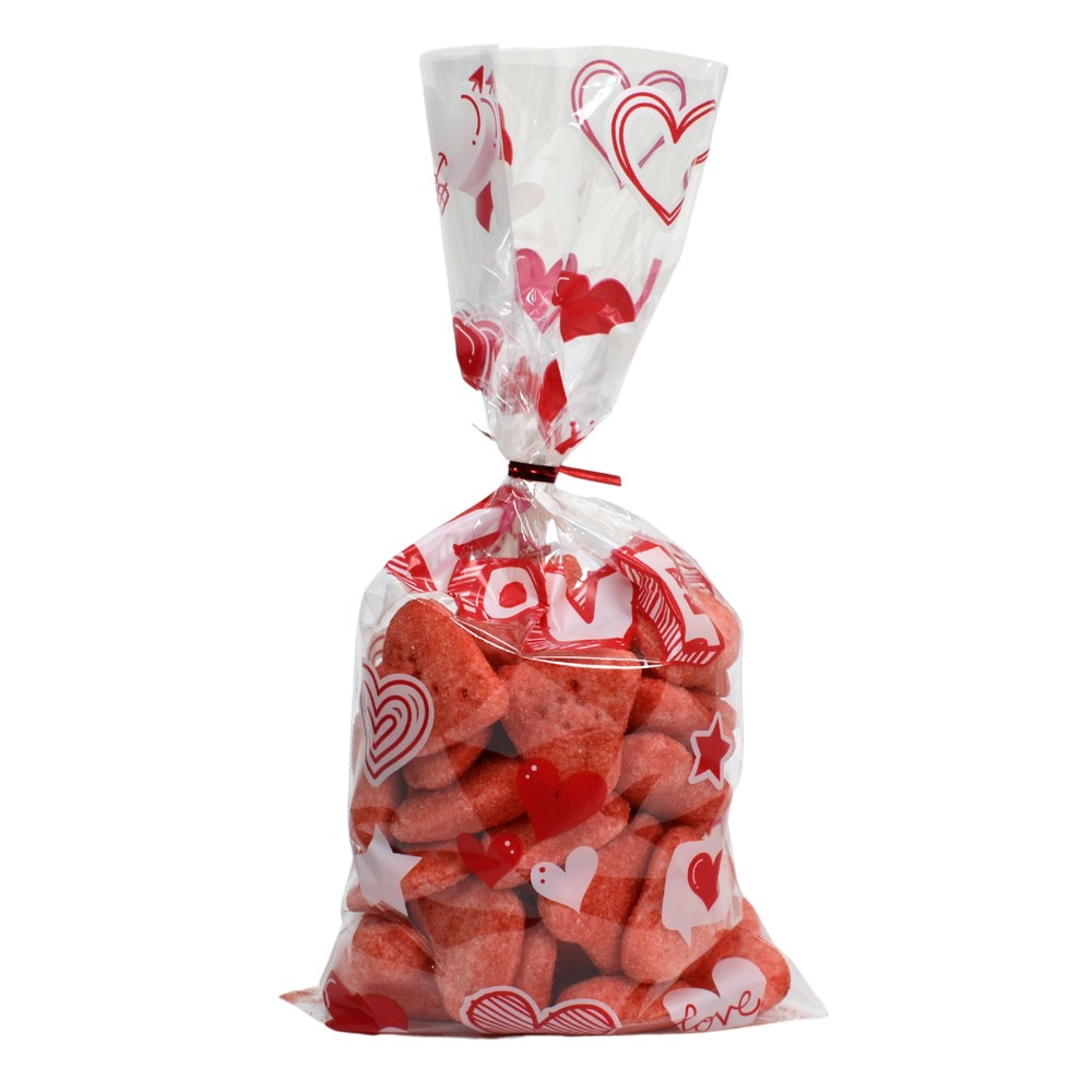 Jahodové srdiečka Strawberry Love v darčekovom sáčku, Francúzsko, 200g