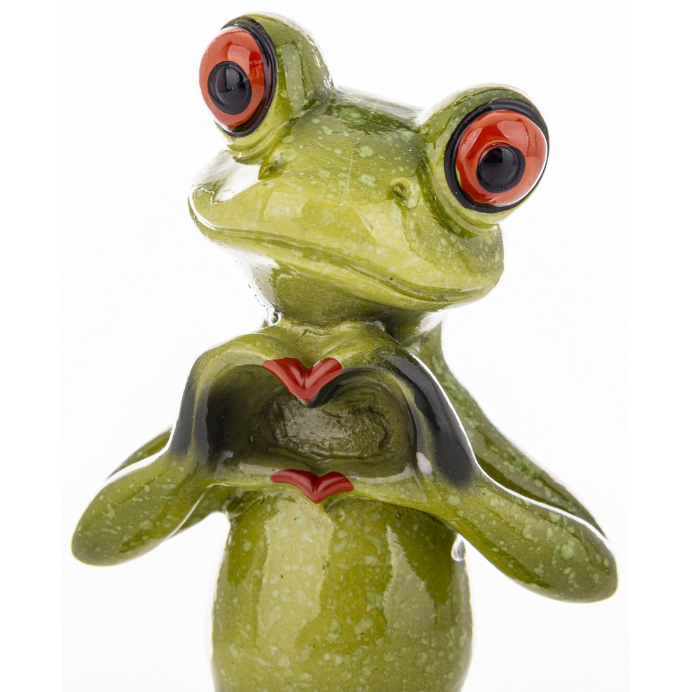 Darček pre ženu "Žabiak With Love", keramika 16,5x7,5x6 cm