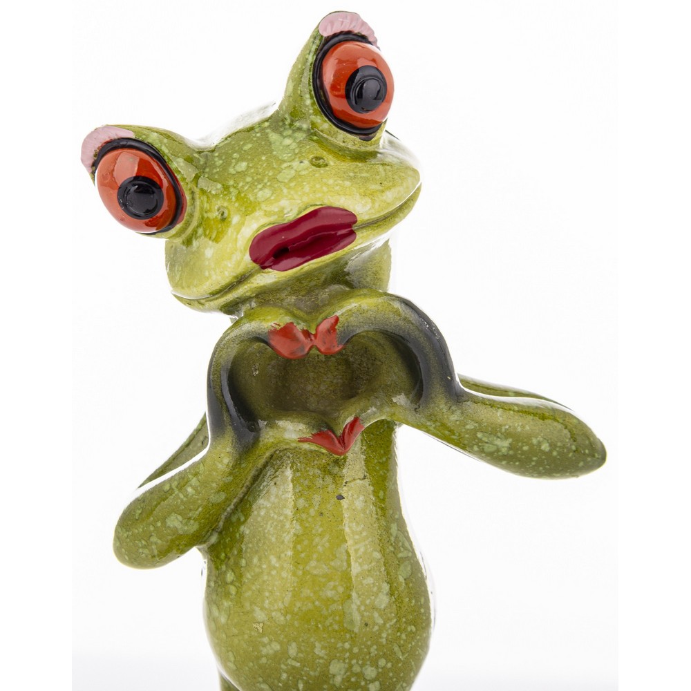 Darček pre muža Žabka "With Love", keramika 16,5x7,5x6 cm