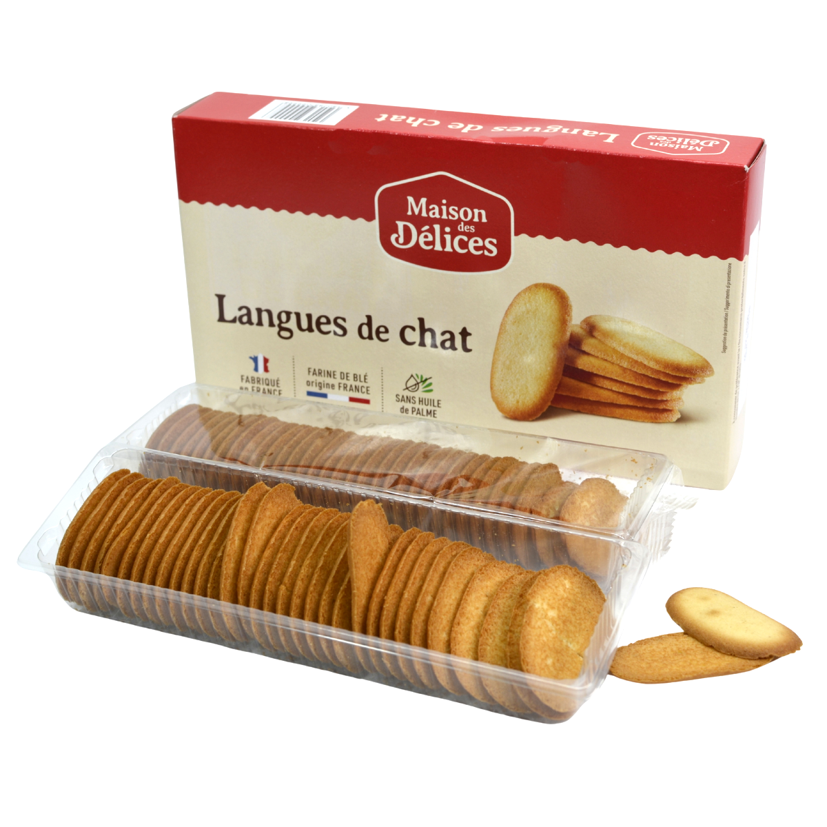 Maison des Délices Chrumkavé vanilkové sušienky ''Mačacie jazýčky'', Francúzsko, 200g