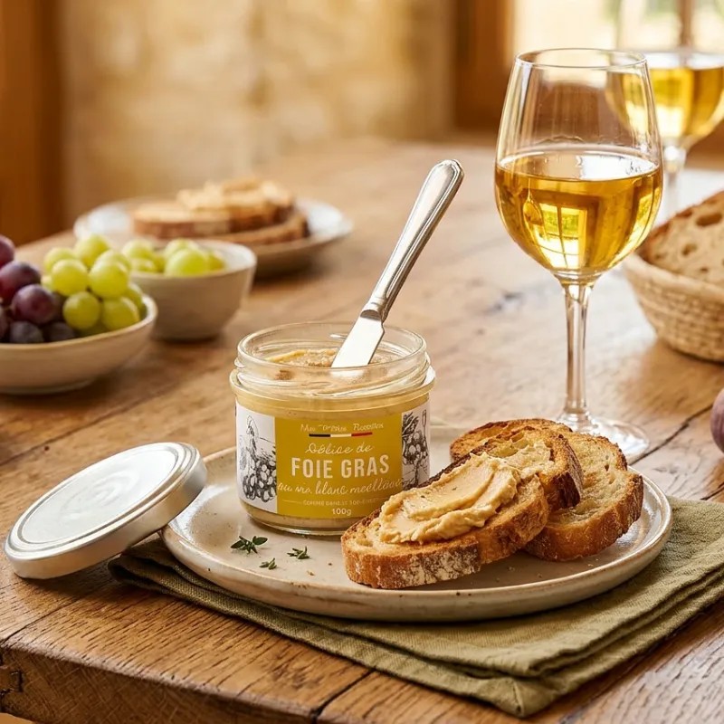 AKCIA 1+1 ZDARMA 2x Kačacie pečienky Foie Gras s bielym vínom, Francúzsko, 2x100g