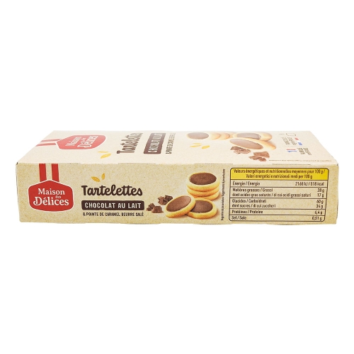 Maison des Délices Tartaletky čokoláda karamel, Francúzsko,  125g