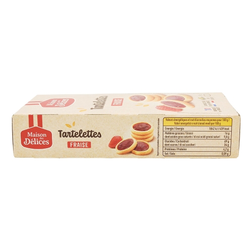 3x Maison des Délices Tartaletky jahodové, Francúzsko,  125g
