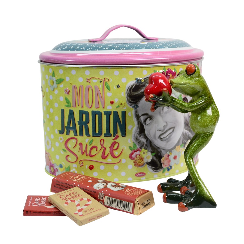 Darček pre ženu - Darčeková krabica so žabiakom so srdiečkom