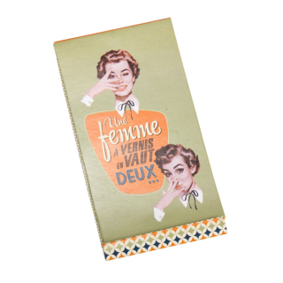 Pilníky na nechty sada "Femme á vernis" 12x6 cm, kartón