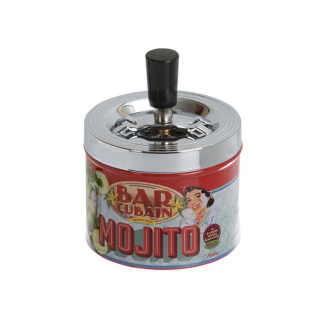 Popolník s poklopom "Mojito" 9x12 cm, plech