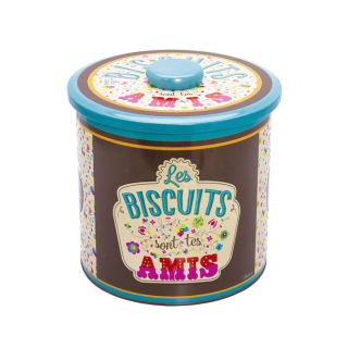 Dóza na sušienky "Ton ami" 16,5x16,5cm, plech