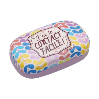 Puzdro na šošovky "Contact facile" 8,5x4,8x cm, polyuretán