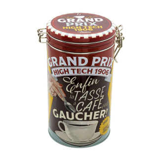 Dóza na kávu "Tasse pour gaucher" D 10,8 x H 19,5 cm, plech