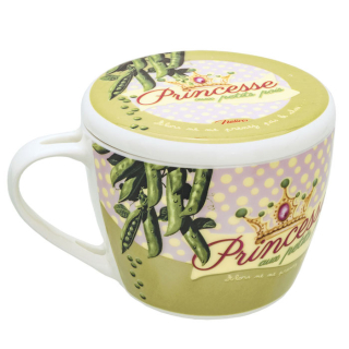Polievková šálka "Princesse aux petits pois" D 12 x H, 10 cm, porcelán