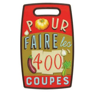 Doska na krájanie "Les 400 coupes" 37 x 23 x H 1,2 cm, plast