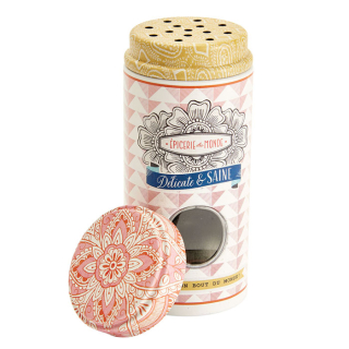 Korenička - dóza na koreniny "L'Escale aux délices" 10 x 4,5 cm, plech