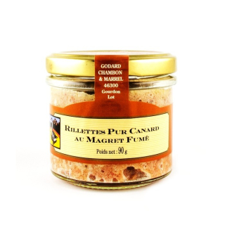 Godard Kačací rillet Magret Fumé so zaúdenými kačacími prsiami, pohár 90g