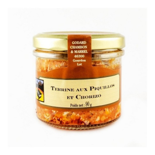 Godard Bravčová terina s papričkami Piquillos a Chorizom, pohár 90g