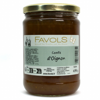 Favols Cibuľové čatní (cibuľový konfit) XXL, Francúzsko, pohár 650g