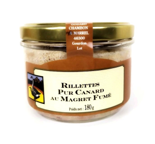 Godard Kačací rillet Magret Fumé so zaúdenými kačacími prsiami, pohár 180g