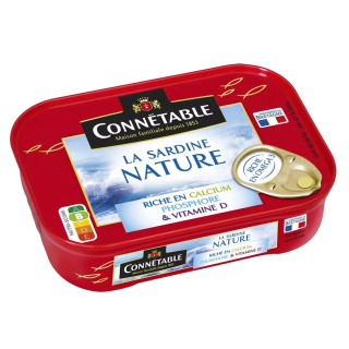 Connétable Sardinky v slanom náleve prírodné, plech 135g