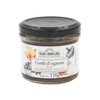 Lou Souleil Provence Cibuľové čatní (chutney) z kandizovanej cibule, Francúzsko, pohár 110g