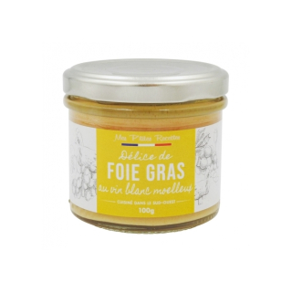 Mes P´tites Recettes Kačacie pečienky Foie Gras na bielom víne, Francúzsko, pohár 100g