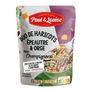 Paul & Louise Duo fazuliek a obilnín so zeleninou a šampiňónmi, Francúzsko, Doypack 250g