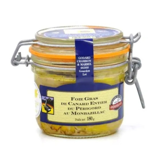 Godard 100% Kačacie pečienky Foie Gras ENTIER v celku, Francúzsko, pohár 180g