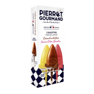Pierrot Gourmand Darčeková krabica 3ks lízaniek, Francúzsko, darč. krabica 40g