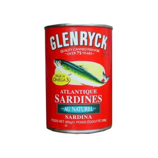Glenryck Sardinky prírodné, Francúzsko, konzerva 400g