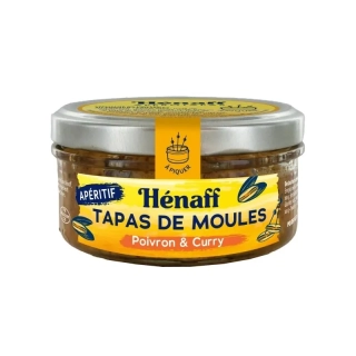 Hénaff Aperitív - mušľové tapas s chorizom a paprikou, Francúzsko, pohár 110g