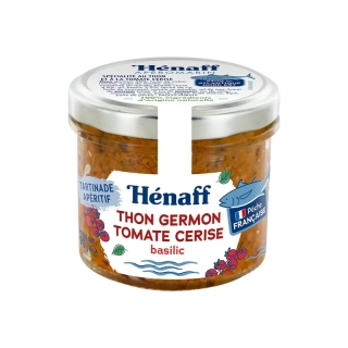 Hénaff Tuniaková nátierka s cherry paradajkami a bazalkou, Francúzsko, 90g