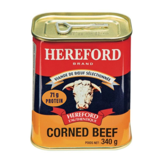 Hereford Corned Beef - 100% Mleté hovädzie mäso pomaly varené, Francúzsko, konzerva 340g