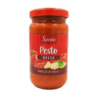 Savino Pesto rosso so sušenými paradajkami a syrom Grana Padano, Francúzsko, pohár 190g