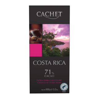 Cachet Horká čokoláda Costa Rica 71% kakaa, Belgicko, 100g