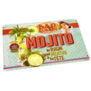 Sada 6ks Podložka na stôl - prestieranie "Mojito" 43x28cm, pvc