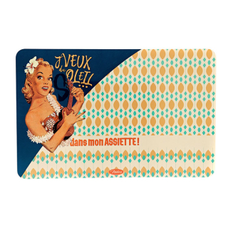 Sada 6ks Podložka na stôl - prestieranie "J'veux du soleil" 43x28cm, pvc