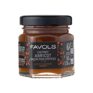 Favols Marhuľové čatní (konfit) s perníkovým korením, pohár 50g