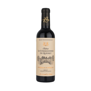 Víno červené Château La Commanderie De Queyret Bordeaux Supérieur, Francúzsko, 0.375