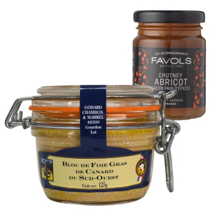 Duo 100% Kačacie pečienky Foie Gras + Marhuľové čatní